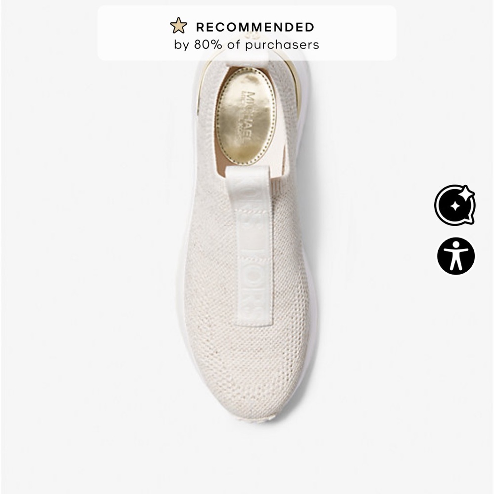 Michael Kors women’s Beige Slip-On Sneakers - Picture 2 of 10